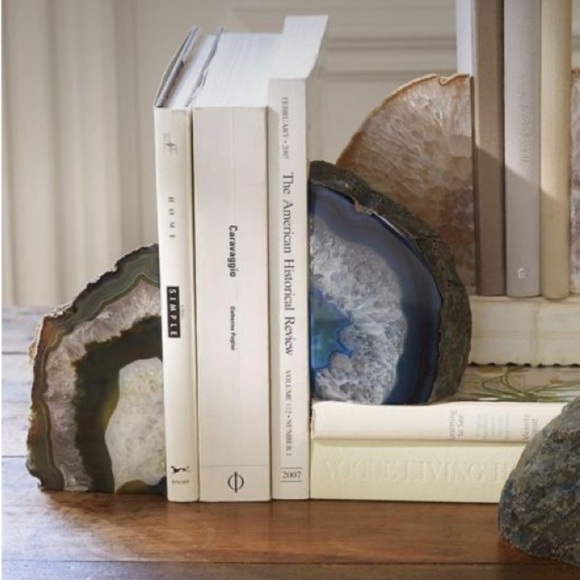 Geode bookend or shelf decor “green” - Picture 6 of 7